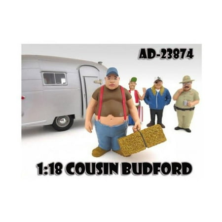 American Diorama 23874 Cousin Budford Trailer Park Figure for 1-18 Scale Diecast Model