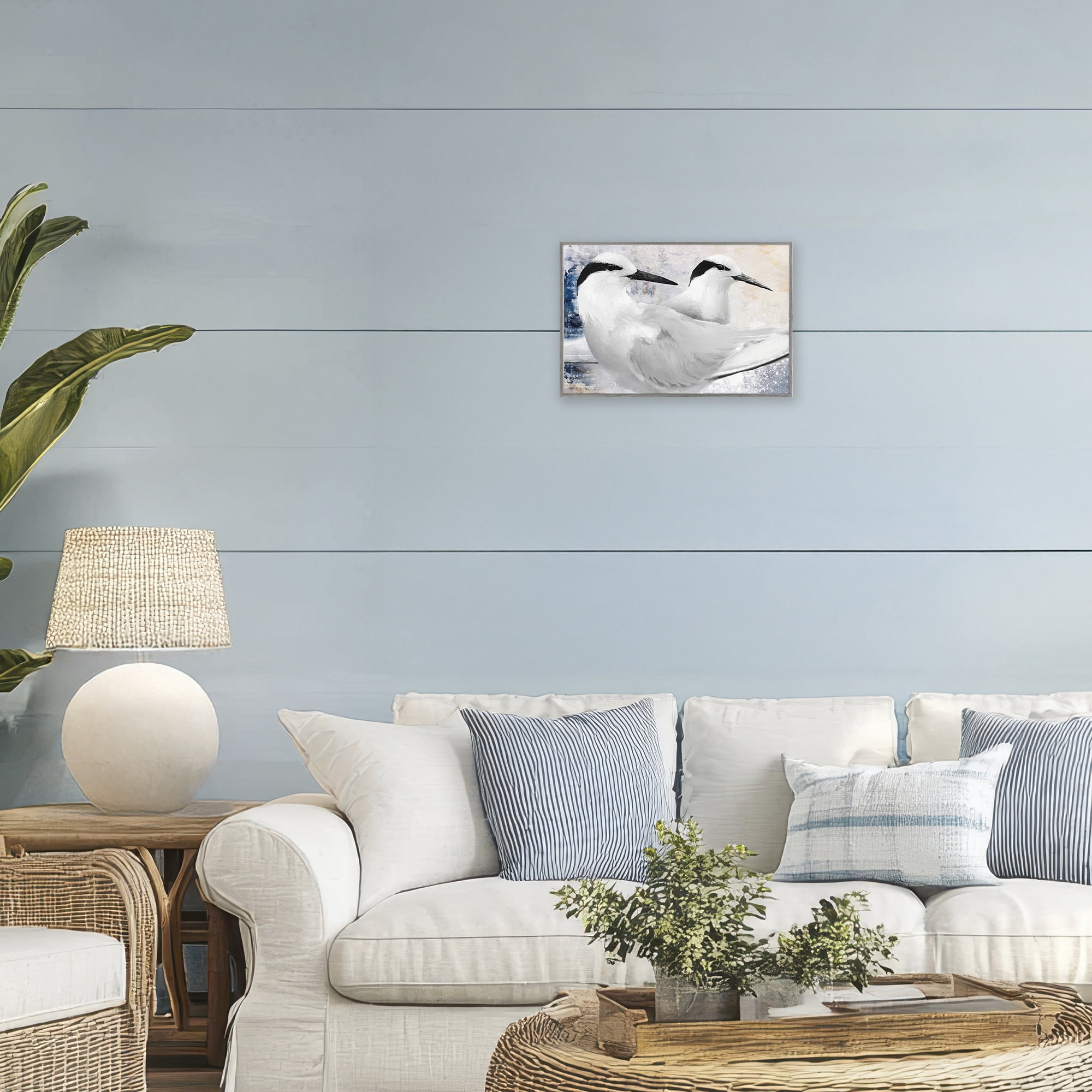 Stupell Industries Black Naped Tern Gray Framed Giclee Art, design by Porter Hastings