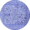 thumbnail image 1 of Ahgly Company Indoor Round Persian Blue Traditional Area Rugs, 5' Round, 1 of 4