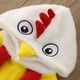 thumbnail image 5 of Disfraz de Halloween para bebé, disfraz de pollo para niña, disfraz de animal de dibujos animados, ropa de casa, monos con capucha para Acción de Gracias, de 3 a 6 meses, 5 of 8