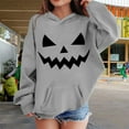 thumbnail image 2 of Mercatoo Halloween Sweatshirts for Boys Girls Cute Pumpkin Hoodie Long Sleeve Pocketed Pullover Shirts Fall Winter Warm Tops, 2 of 4