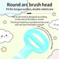 thumbnail image 4 of Baby Toothbrush, Newborn Silicone Tongue Cleaner, Baby Oral Cleaning Set, Toddler Toothbrush for 0-6 Months and 6 to 18 Months, Tongue Brush + Teething Brush Value Set, 4 of 7