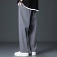 thumbnail image 5 of Sweatpants for Men Cotton with Pockets Lightweight Joggers Casual Loose Fit Soft Fleece Pants for Everyday , #02 Dark Gray XL, 5 of 5
