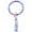 K, variant on Fashion Trend Large Leather Bracelet Tassel Round Keychain Ring Jewelry Wristban (K)