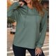 thumbnail image 4 of Sudadera con Capucha para Mujer, Informal, de Punto Gofre, de Larga, con Cordón Ajustable, Ligera, con Capucha Verde L, 4 of 8