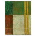 thumbnail image 2 of Meagher, Megan 15x18 Black Ornate Wood Framed with Double Matting Museum Art Print Titled - Red, Green, Gold II, 2 of 4