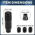 thumbnail image 5 of Unique Bargains 8.5cm Gear Shifter Knob Aluminum Alloy Car for Automatic and Manual Vehicle with 3 Adapter Black 1 Set, 5 of 6