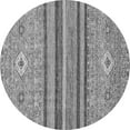 thumbnail image 1 of Ahgly Company Indoor Round Abstract Gray Modern Area Rugs, 8' Round, 1 of 4