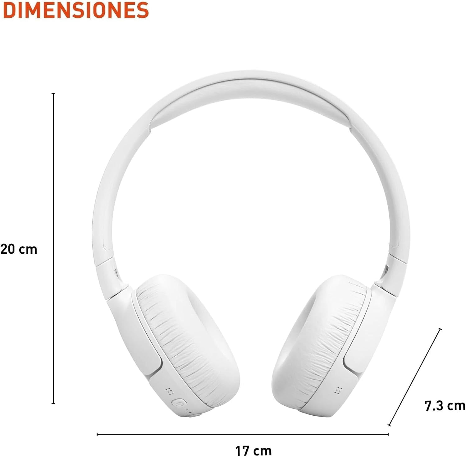 Open Box JBL Tune 670NC - Adaptive Noise Cancelling wireless on-ear headphones with up to 70H of long battery life and customizable sound experience - White
