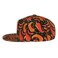 thumbnail image 3 of Daiia Red Hot Chili print Flat Bill Hats Flat Brim Trucker Cap Baseball Cap Adjustable Classic Low Profile Hat Unconstructed Plain Cap, 3 of 9