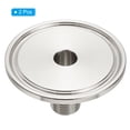 thumbnail image 3 of Uxcell 1.5 in TC Tri Clamps Adaptor, 2pcs Tri Clamps Fittings to NPT 1/4 Male Thread Adaptor 304 Stainless Steel for Food Beverage, 50.5mm Ferrule, 3 of 5
