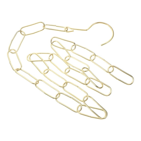 Hemoton Iron Chain Clothes Display Chain Heavy-duty Hanging Chain with Hook Decorative Clothes Hanging Chain for Retail Shop Market Display