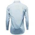 thumbnail image 3 of Men's Classic Fit Long Sleeve Wrinkle Resistant Button Down Premium Dress Shirt (Sky Blue,S), 3 of 4