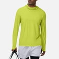 thumbnail image 2 of FRSASU Men's UPF 50+ Sun Protection Hoodie Lightweight Long Sleeve Fishing Shirts UV Hiking Running Rash Guard Yellow, 2 of 9