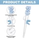 thumbnail image 4 of Palillos para niños, palillos de entrenamiento, palillos de aprendizaje para bebés, vajilla de alimentos complementarios para ejercicio para niños, 4 of 5