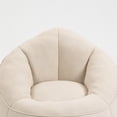 thumbnail image 4 of PORKISS Oversized Bean Bag Chair with Ottoman, Memory Foam Super Soft Lazy Couch for Adults Teens Kids, Microfiber Beige, 4 of 9