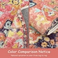 thumbnail image 6 of Wonnitar 4'Round Bohemian Medallion Rug,Oriental Distressed Small Round Area Rug Vintage Washable Entryway Foyer Mat Non-Slip Non-Shedding Low-Pile Sofa Bathroom Carpet, 6 of 8