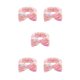thumbnail image 1 of Diadema con lazo Qarigey envoltura de franela elástica accesorios para el cabello rosa fresa Type2 NO2, 1 of 6