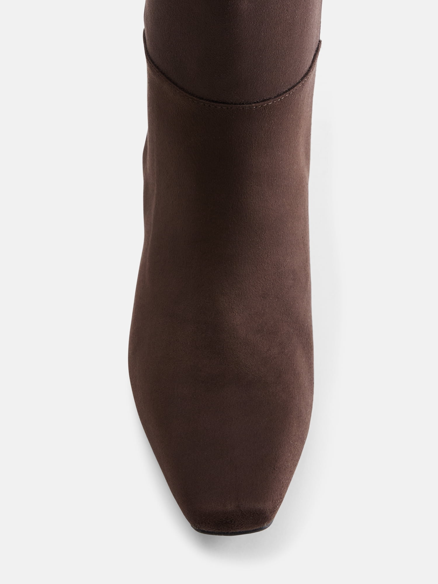 Scoop Women’s Two Tone Kitten Heel Knee High Boots, Wide Width Available
