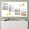thumbnail image 2 of PixonSign Frameless Wall Art, Ocean Sea Wave Horizon Posters, Set of 4 White Beach Grass Cloudy Landscape Prints, Colorful Wall Decor, Nature Wilderness Modern Wall Décor for Home - 12"x16", 2 of 5