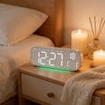 thumbnail image 6 of Bwiyojiz LED Digital Alarm Clock, Electronic Desk Clock with Date and Temp Display, Brightness Adjustable, 6 of 8