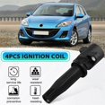 thumbnail image 3 of 4Pcs Ignition Coil for C30 S40 S80 V50 Focus 2 1.8L 2.0L Galaxy 2006-2015 Mondeo Transit 2.3L 4M5G12A366BC, 3 of 5