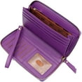 thumbnail image 4 of Badiya Women's Classic Long Wallet, Purple, 1-Piece, 4 of 6