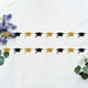 thumbnail image 5 of 2 banderines de 4 m para decoración de ceremonias de graduación, banderines colgantes de papel para ventanas, techos y fiestas de graduación, color dorado y negro., 5 of 6