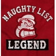 thumbnail image 2 of Funny Cartoon Naughty List Legend Men's Graphic T Shirt Tees Brisco Brands S, 2 of 6