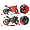 thumbnail image 4 of 1/6 Scale Racing Motorcycle Model, Alloy Simulation Bike with Light & Sound, Ignition System, Smoke Spray, Diecast Motorcycle for Adult, 4 of 6