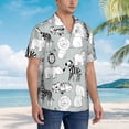 thumbnail image 3 of Pofeuu African Animals Print Hawaiian Shirt for Men Sleeves Casual Button Down Summer Beach Dress Shirts T-Shirts,Medium, 3 of 7