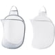 thumbnail image 1 of Cesto de ropa sucia plegable para colgar, de malla pequeña, paquete de 2, plegable, bolsa de almacenamiento para montar en la pared, para útiles escolares, color gris y blanco, 1 of 7