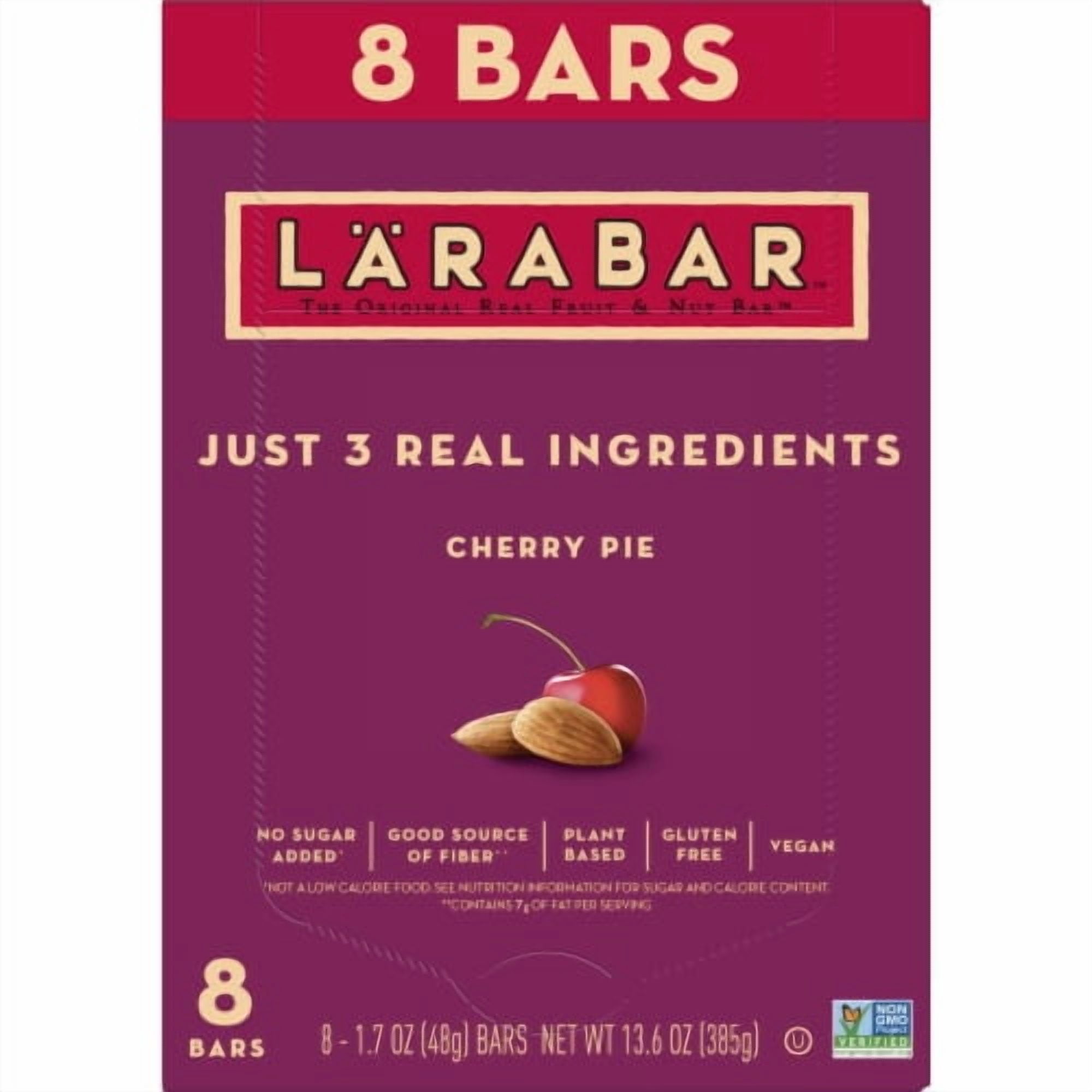 2X-Larabar Cherry Pie Gluten Free Vegan Fruit & Nut Bars - 1.7 oz - 8 ct