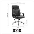 thumbnail image 4 of Silla Escritorio EKE Life Home YX-1028 Vinipiel Negro, 4 of 5