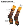 thumbnail image 4 of Zufioo Hawaiian Style Guinea Pig Print Long High Thigh Socks Knee-High Warm Stocking Women Boot Sock Leg Warmer High Socks for Daily Wear, Cosplay, 4 of 6