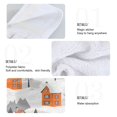 thumbnail image 2 of Yayeee Kitchen Hanging Hand Towels Set of 2 with Loop Bathroom Absorbent Tie Towel, Beige Snow Houses, 2 of 7
