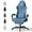 Blue, variant on Ferghana Gaming Chair, Velvet Fabric Comfortable Computer Chair with Footrest and Linkage Armrest, Ergonomic High Back Game Chair with Massage Lumbar Support for Adult, Black/Grey