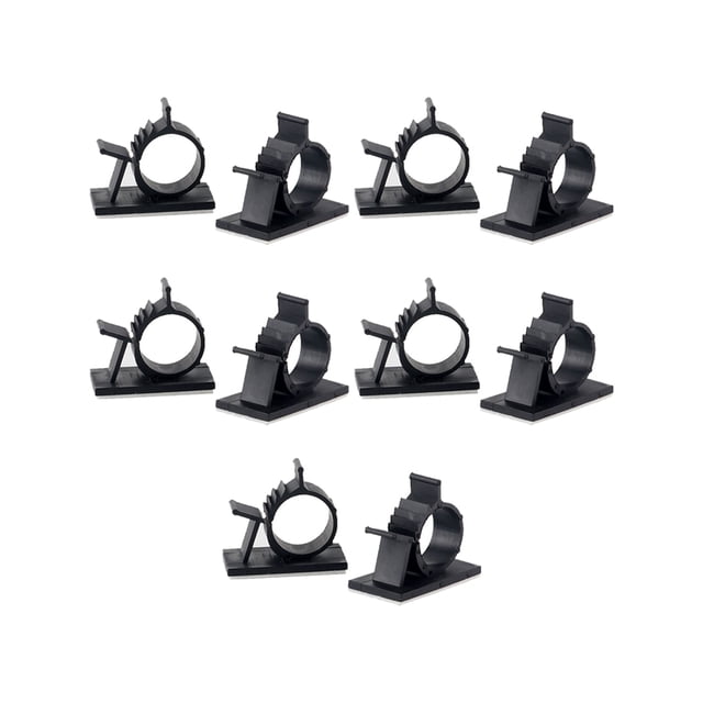 Toystoory Clip de Cable autoadhesivo de 10 piezas, ajustable, para auriculares, línea de datos, gestión de cables, amarre, Kit de abrazadera de Cable Almacenamiento y organización del hogar Tipo 2 Toystoory HA064471-02B