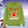 thumbnail image 5 of Linfrsh Family Christmas Shirts Long Sleeve Family Christmas Pajamas Matching Sets Xmas Holiday Pjs Plaid Sleepwear Outfits For Women Men Adults Couples Green,2XL, 5 of 7