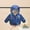 Navy, variant on Light Puffer Padded Jacket Hoods Outerwear Boys' Outerwear Jackets & Coats Girls Winter Coat Warm Lined Coat Outer 12-18 Months
