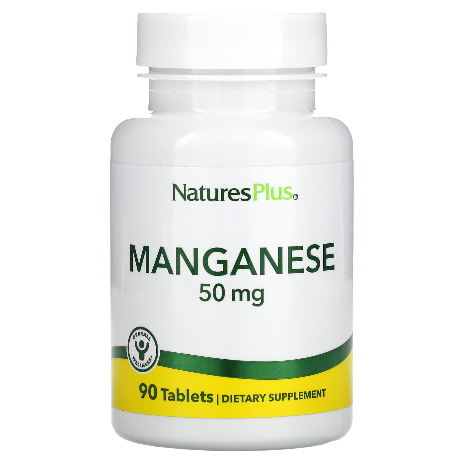 Nature's Plus Manganese, 50 mg, 90 Tablets