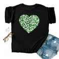 thumbnail image 2 of Chemise de la Saint-Patrick pour Femmes Imprimée d'Hiver Décontractée à Fleurs, 2 of 4
