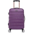 thumbnail image 4 of Rockland Melbourne Hardside Expandable Spinner Wheel Luggage, Carry-On 20-Inch and Tote 14-Inch, Purple, 4 of 7