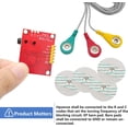 thumbnail image 4 of Módulo de ECG AD8232 Medición de pulso cardíaco ECG, Módulo de sensor de frecuencia cardíaca Kit de sensor de monitoreo de ECG para Arduino con cable Dupont TUNC Sencillez, 4 of 5