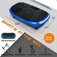 SereneLife SLVBX4 Standing Vibration Fitness Machine Vibrating Platform Exercise & Workout