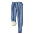 thumbnail image 2 of Simua Pantalons de Jogging en Molleton pour Femmes Bas Resserré Hiver avec Cordon de Serrage Taille Haute avec Poches, 2 of 5