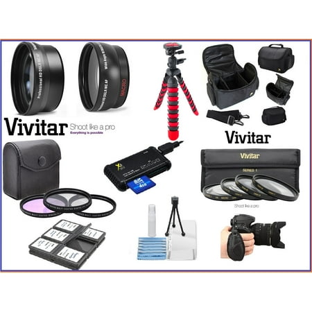 Hi Definition Super Deluxe Accessory Kit Bundle for Canon EOS Rebel SL3 (58mm Compatible)