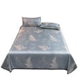 thumbnail image 2 of Oefntac Savings Bed Sheet Ice Silk Bed Sheet Three-piece Cooler Mat Machines Washable and Foldable Non-deformation Conditioning Mat, 2 of 7