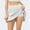White, variant on Women's Skirts Women's Fake Two-piece Running Casual Summer Sports Exercise Cycling Shorts Gym Yoga Tennis Skirt (including Pocket) Green 4(S)