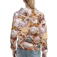thumbnail image 7 of Wukai Colorful Seashells Print Womens Hoodies Fleece Sweatshirts Long Sleeve Sweaters Pullover Fall Outfits Winter Clothes-Medium, 7 of 7